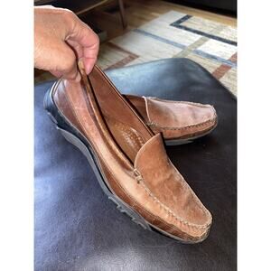 Allen Edmonds Boulder Size 10B Brown Leather Loafer Driving Shoes